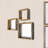 Rustic Farmhouse Set Of 3 Square Shadow Box Shelves