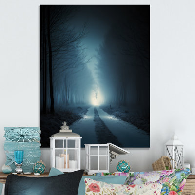 «Winter Calm Pendant Forest Winter Time I», impression de paysage en jaune