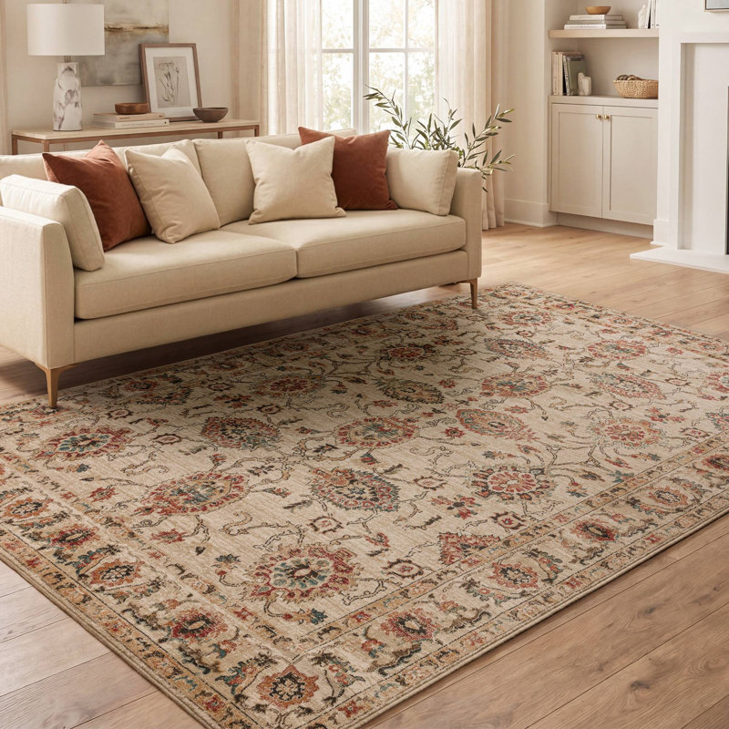 Sadio Vintage Look Area Rug, Rectangle 200 x 275cm