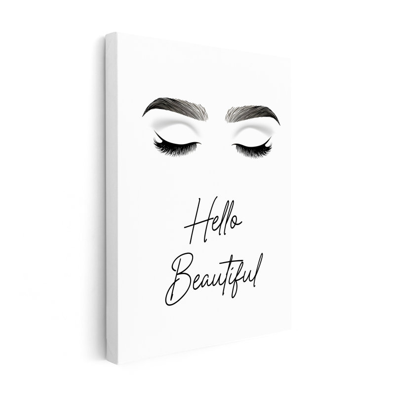 Hello Beautiful No1, Unframed, Canvas, 08"H x 10"W