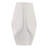 Modern Porcelain Vase With Sculpted Geometric Design - Decorative Contemporary Accent Piece-879290311