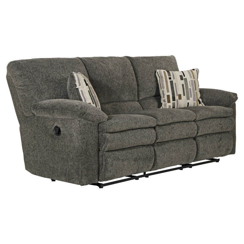Annine 85'' Upholstered Reclining Sofa, Manual