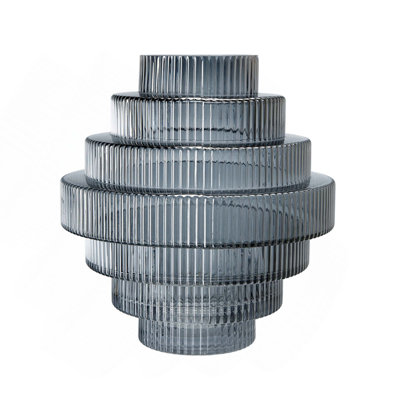 D9.1X9.8" Multi-Tiered Geometric Vase (1PC)