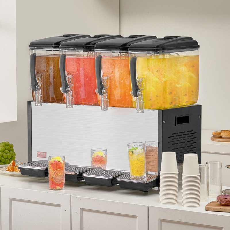 Distributeur de boissons commerciales 12L x 4 réservoirs
