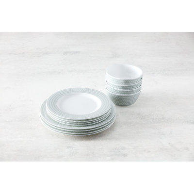 Service de table 12 pièces (service pour 4) Fortessa Ornament Bone China