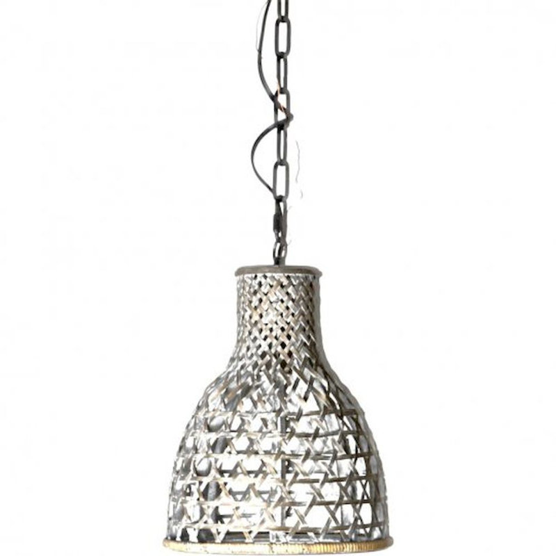 1 - Light Lantern Pendant, 27" H x 15" W x 15" D