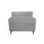 Chaise en lin gris clair