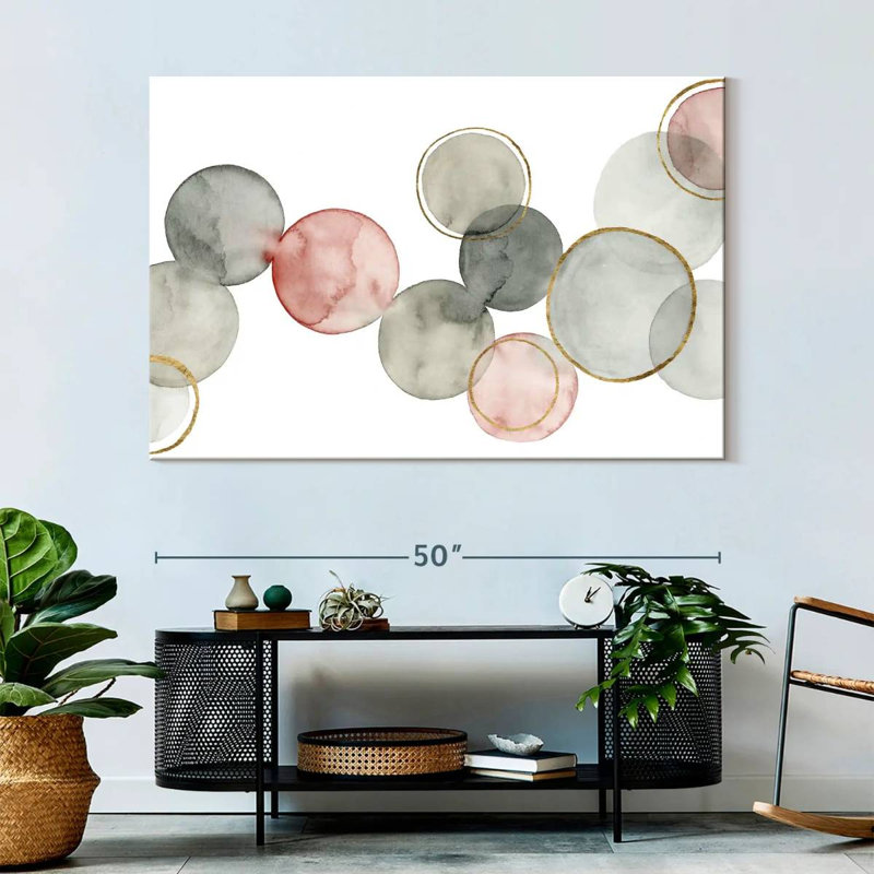 Avery Gilded Spheres I, 34" H x 51" W