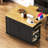 48" Kitchen Island With Drop Leaf, Power Outlet, Internal Storage Rack & 5 Open Side Racks(Not Include Stools)-2082705328