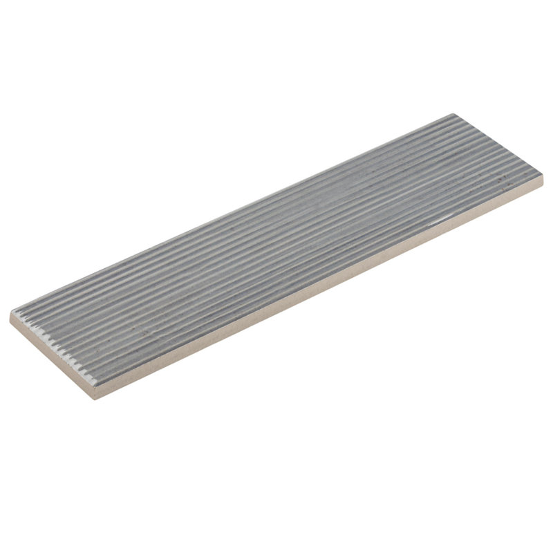Forma 3-in. x 12-in. Textured Subway Glossy Porcelain Wall Tile, Shale
