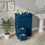 Armoire de rangement bleue avec 4 tiroirs et 1 porte-1093486850