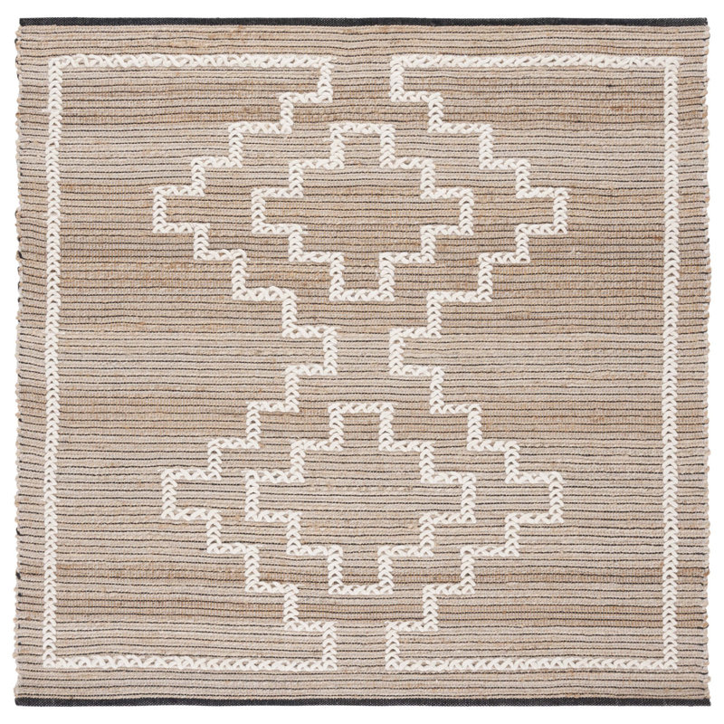 Tapis en fibre naturelle 375 Adriyel, Carré 6 pi