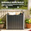 Boîte de rangement pour l'extérieur, 30 gallons, noir