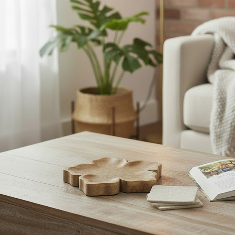 Haight Mango Wood Flower Tray