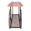 Table de canapé rectangulaire en chêne et gris antique Kendig