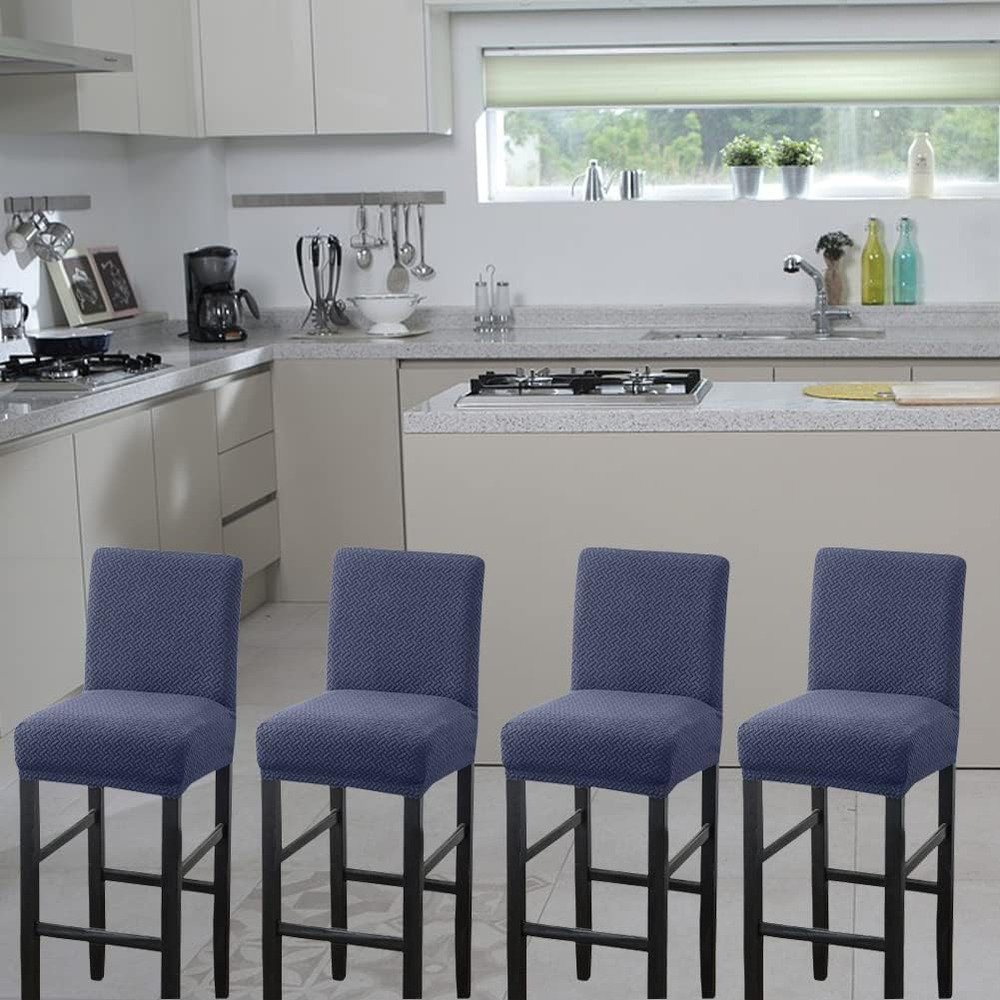 Latitude Run® Bar Stool Covers,4 Pack Stretch Bar Stool Covers