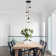 Stacyann 3 - Light Dimmable Round Crystal Chandelier with Crystal Lampshade, Dining Room Light Fixture Over Table with Adjustable Height