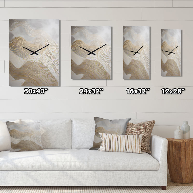 Jaiseon - Minimalisme, dessin au trait, horloge murale moderne, H 40 po x l 30 po