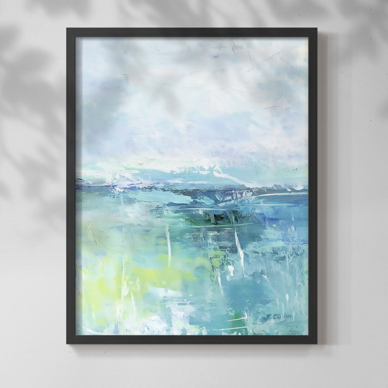 Série ABSTRACT DCCDXIV - reproduction encadrée de qualité supérieure - prête à être accrochée - aucun clou requis