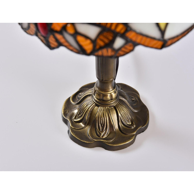Steelman 14.6" H Antique Bronze Table Lamp, Beige Yellow