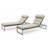 Sameko Aluminum Frame Outdoor Chaise Lounge Set with Sunbrella® Cushions-31717320-70958162