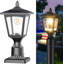 Lampadaire solaire d'extérieur, crépuscule 3000K