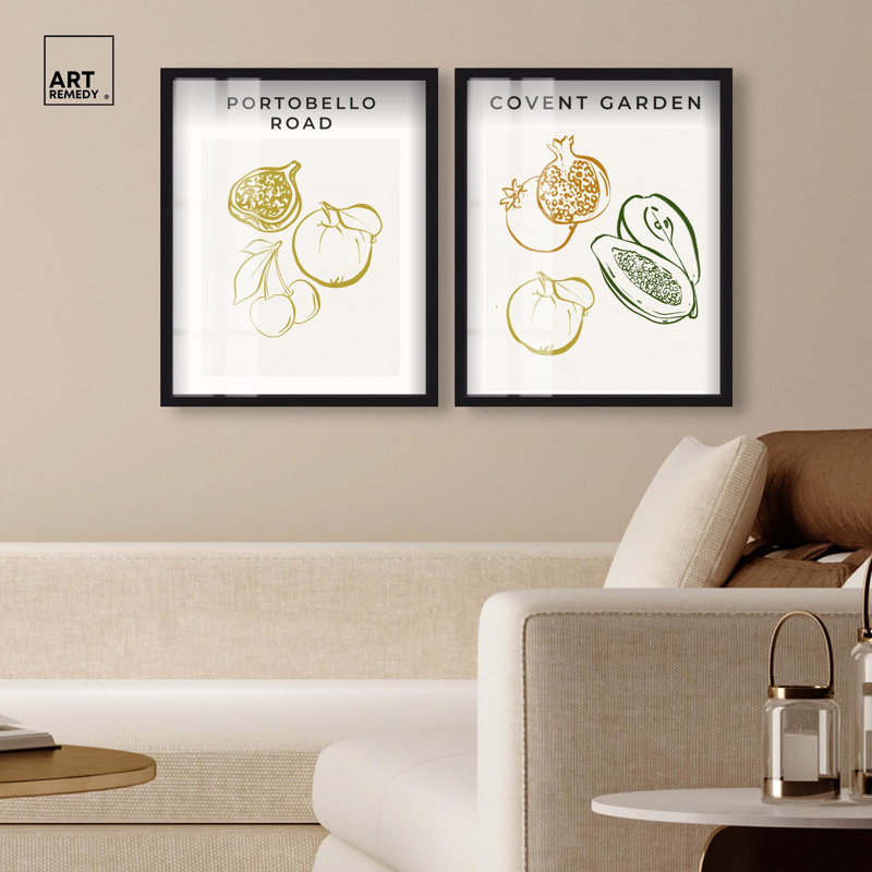 Ensemble d'art mural Serene Modern Abstraction Shadowbox, H 25 po x l 21 po, Structure noire