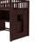Twin Size Loft Bed With Movable Desk And Storage Shelf, Featuring Storage Stairs,Espresso-2063961068