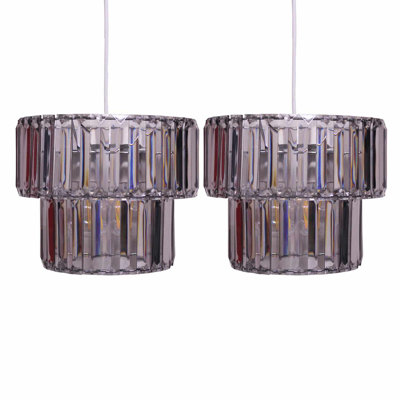 Casden 22cm H Plastic Drum Pendant Shade ( Uno )