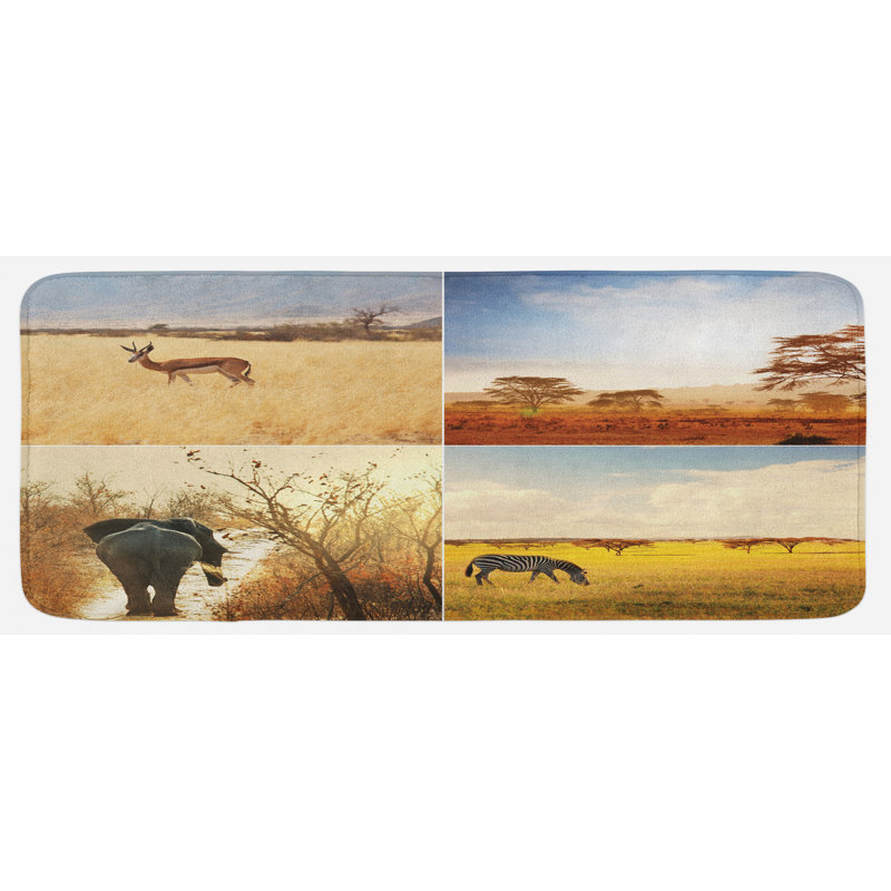 Tapis de cuisine safari