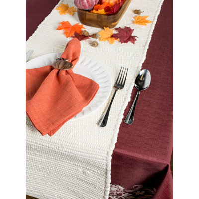 Aelia Striped 100% Cotton Table Runner