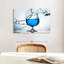 «Blue Cocktail Splash», reproduction sur toile-109359276