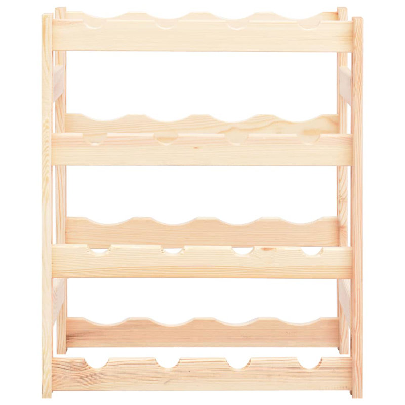 Maximilian Solid Wood Tabletop Wine Bottle Rack in Natural