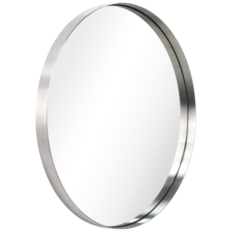 Miroir mural, Argent brossé