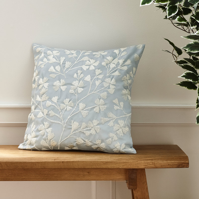 Brooke Floral Cushion, Blue