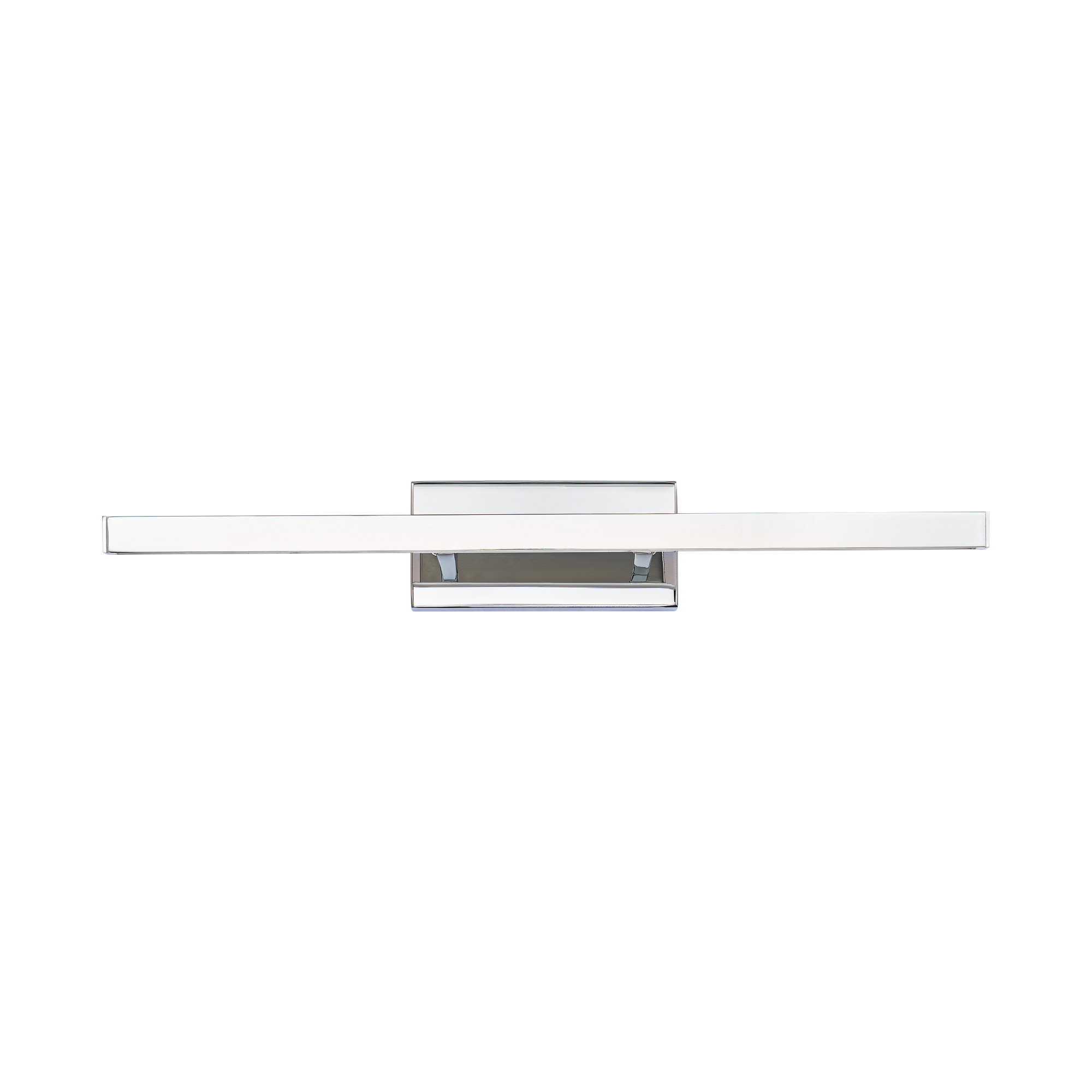 Rochelle Single Frosted Dimmable LED Vanity Light, 3500K, Chrome