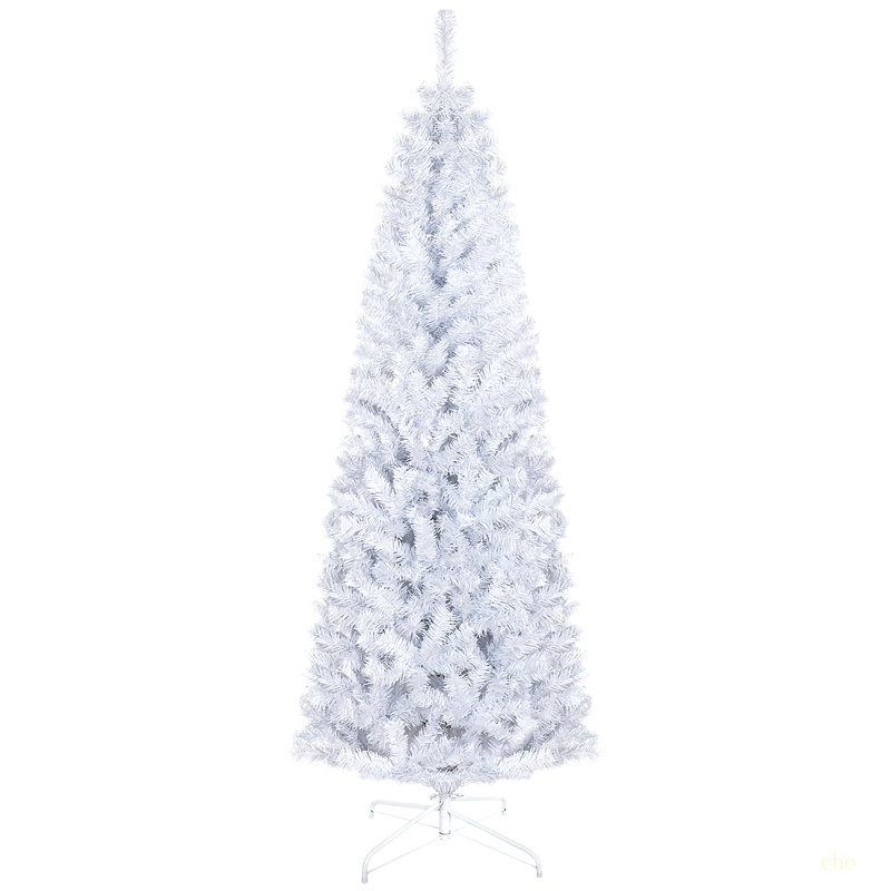 Arbre de Noël au crayon 6 pi, sapin de Noël artificiel non éclairé avec branches réalistes, arbre d'Halloween avec 618 pointes