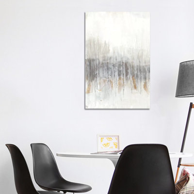 Neutral Wave I by Jennifer Goldberger - Wrapped Canvas Painting