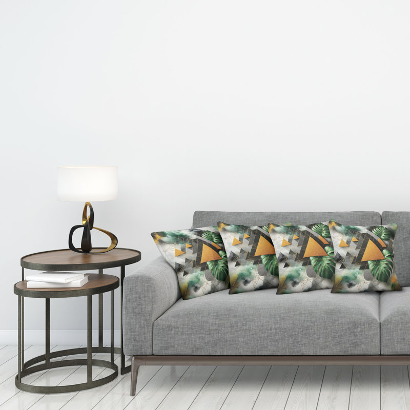 Fabric Reversible Throw Pillow, 18"H x 18"W