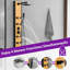 4-way Diverter Rainfall Shower Tower Panel System with Rainfall Waterfall Shower Head and Shower Wand