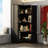 L-Shaped Corner Glass Door Display Case With LED Light
