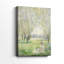 Femme assise sous les saules - Toile tendue avec châssis par Claude Monet-1138731924