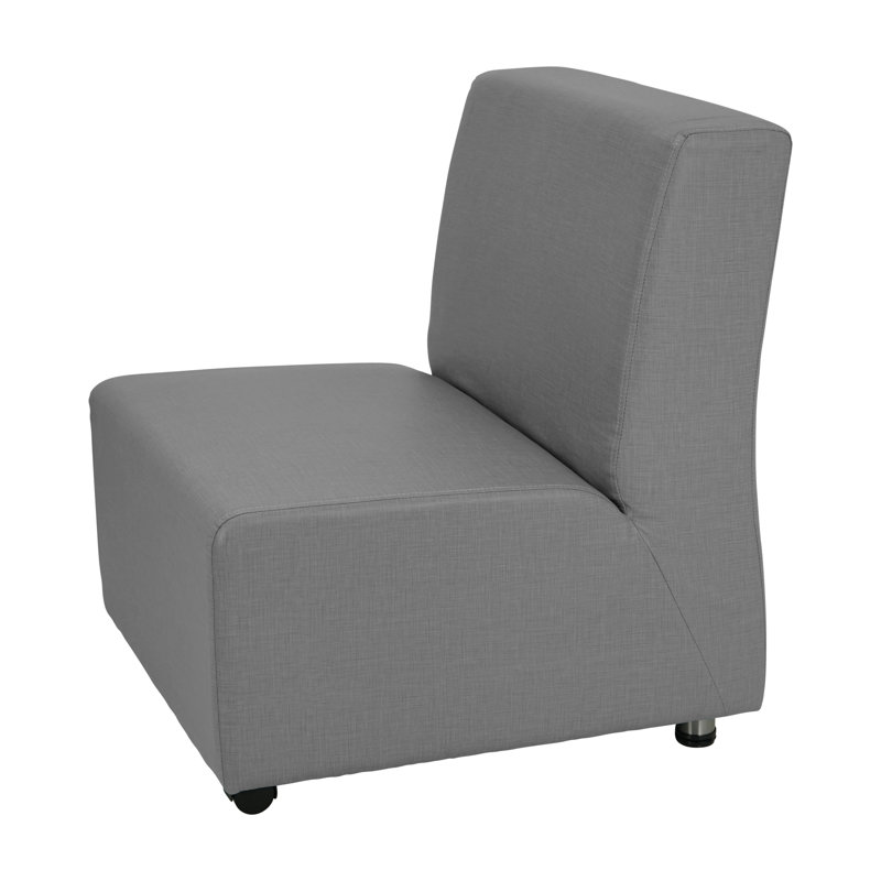 Fauteuil mobile rembourré Pro Series - noir, Gris ardoise ardoise