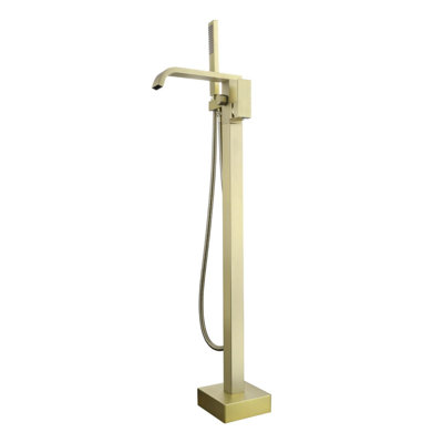 Floor Tub Spout with Diverter
