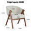 Fauteuil demi-tonneau 26 po Mid Century-1204298028-1204298030
