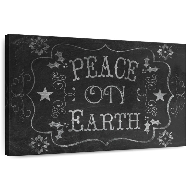 Chalkboard Peace On Earth
