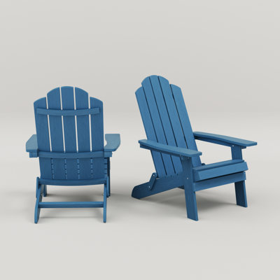Chaise Adirondack pliante en plastique pour l'extérieur