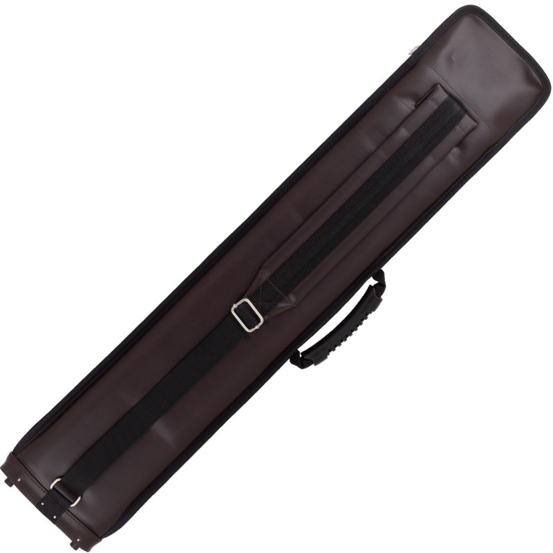 Elite 3 Butts and 5 Shafts Vinyl Pool Cue Case, Brown, 31