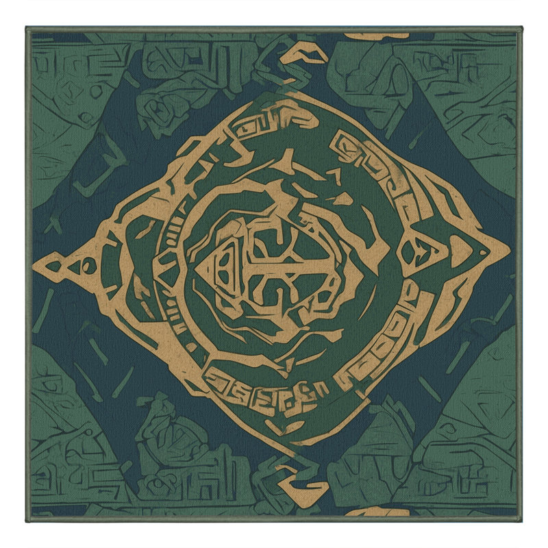 Radiant Shrine Rug, Square 5'