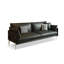 Causeuse-coussin standard en cuir véritable noir-1172569347